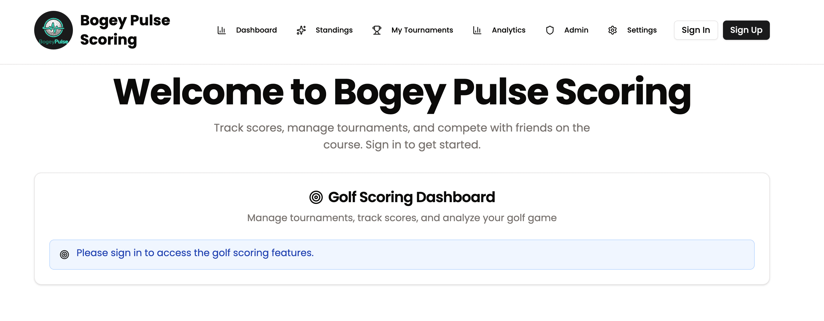 Web app / dashboard